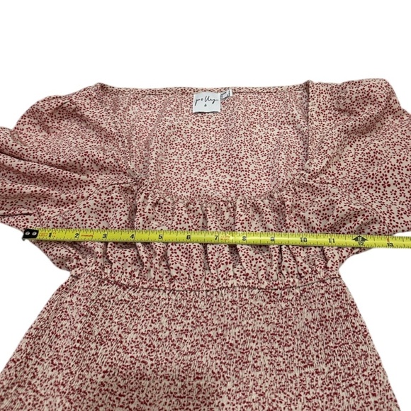 Princess Polly Puff Sleeve Floral Smocked Square Neck Blouse Size 0 - Picture 4 of 7